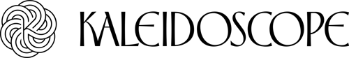Kaleidoscope Wordmark with Logo - Inkwell 1280px
